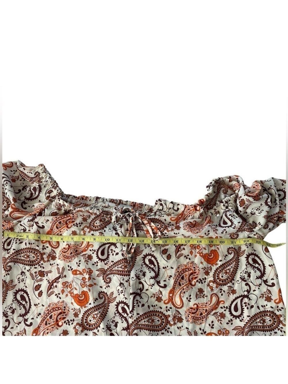 Paisley Off Shoulder Top - Picture 10 of 10